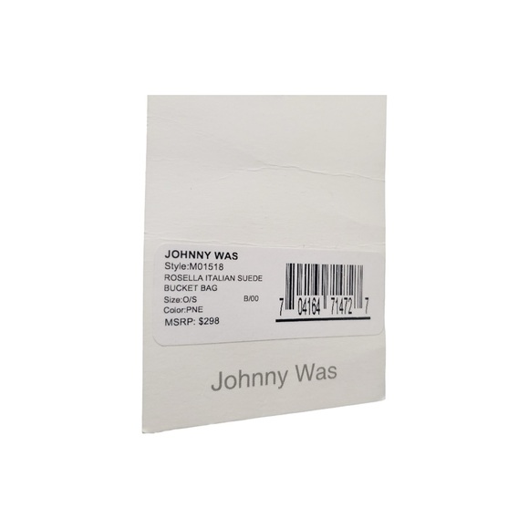 Johnny Was Los Angeles NWT Green Suede Drawstring Bag - Picture 12 of 12